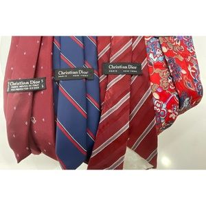 COPY - Christian Dior lot of 4 ties